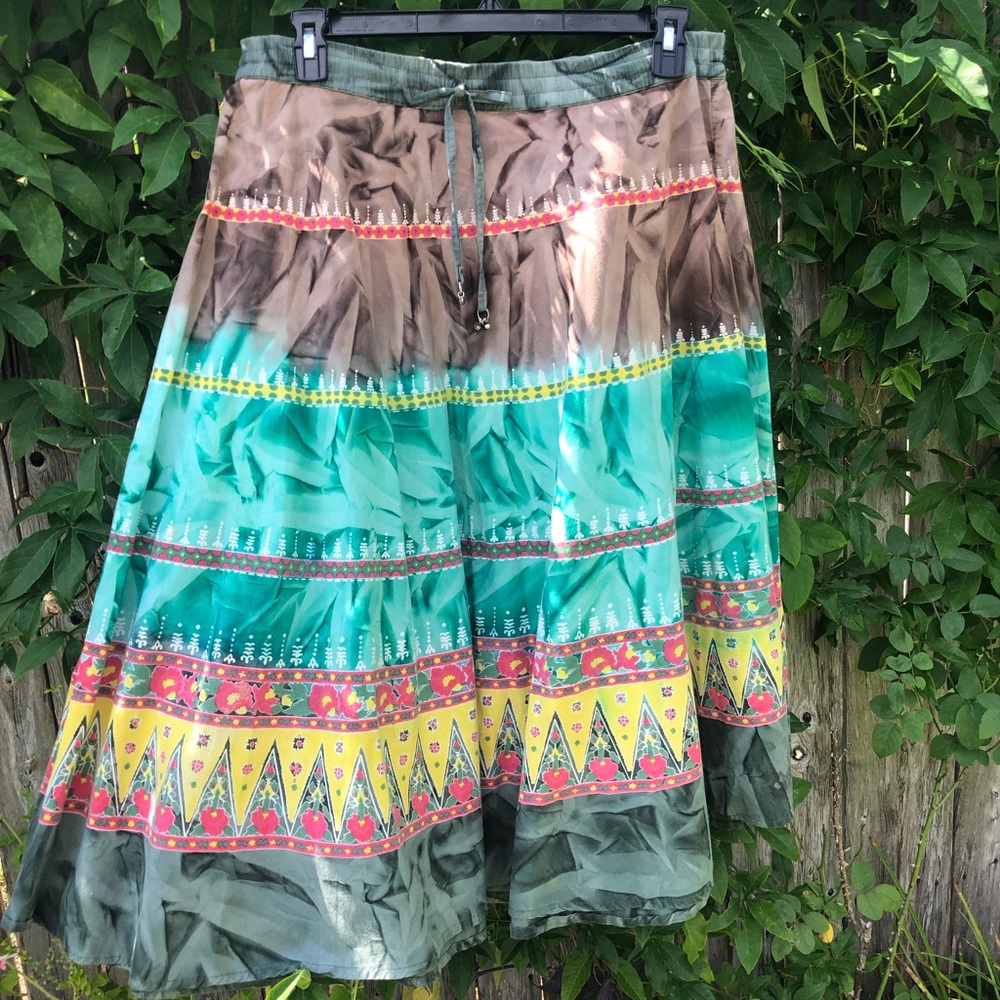 Vtg Fun Bohemian Skirt - Picture 3 of 15